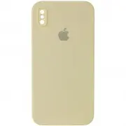 Чехол Silicone Case Square Full Camera Protective (AA) для Apple iPhone XS (5.8"")