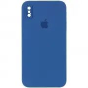 Чехол Silicone Case Square Full Camera Protective (AA) для Apple iPhone XS (5.8"")