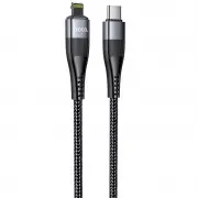 Дата кабелю Hoco U99 Magnetic Type-C to Lightning 100W (1.2m) (Чорний)