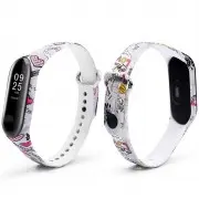 Силиконовый ремешок с рисунком для Xiaomi Mi Band 5 / 6