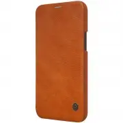 Кожаный чехол (книжка) Nillkin Qin Series для Apple iPhone 12 Pro / 12 (6.1"")