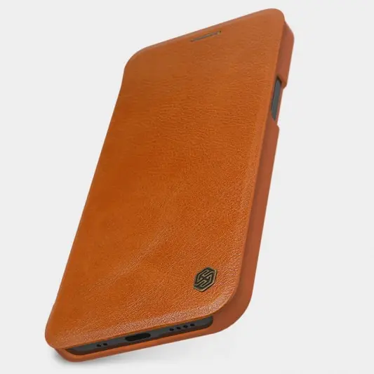 Кожаный чехол (книжка) Nillkin Qin Series для Apple iPhone 12 Pro / 12 (6.1"") - изображение 4