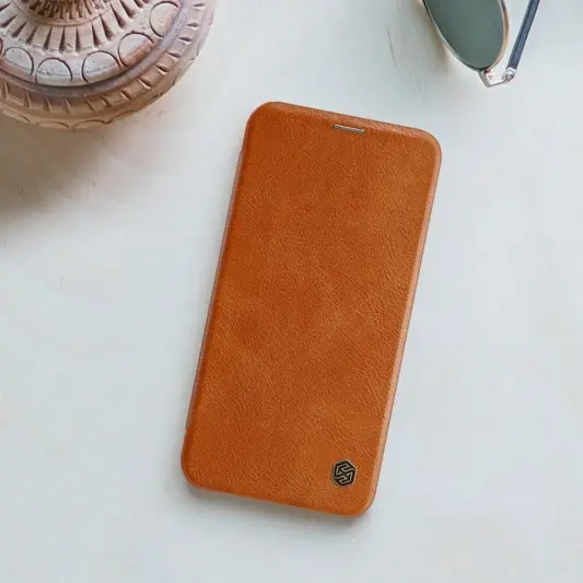 Кожаный чехол (книжка) Nillkin Qin Series для Apple iPhone 12 Pro / 12 (6.1"") - изображение 5