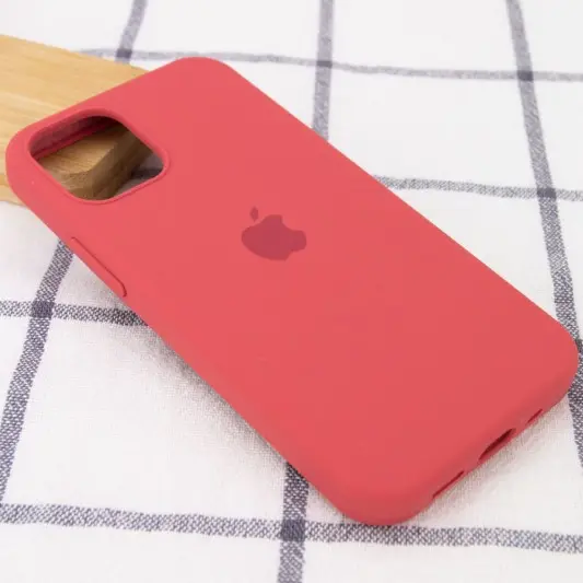 Чохол Silicone Case Full Protective (AA) Для Apple iPhone 12 Pro / 12 (6.1"") (Червоний / Camellia) - зображення 1 