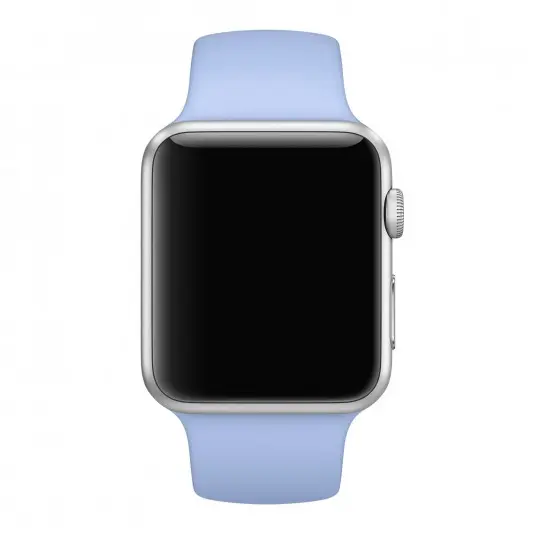 Силіконовий ремінець для Apple watch 38mm / 40mm (Блакитний / Lilac Blue) - зображення 1 