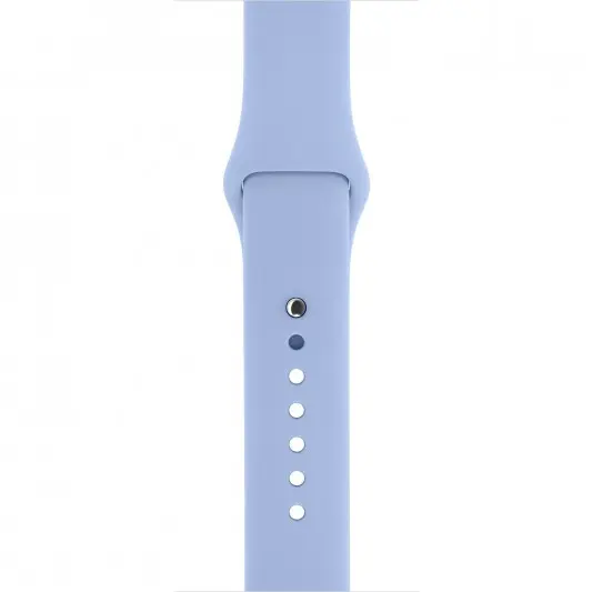 Силіконовий ремінець для Apple watch 38mm / 40mm (Блакитний / Lilac Blue) - зображення 2 