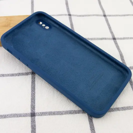 Чехол Silicone Case Square Full Camera Protective (AA) для Apple iPhone XS (5.8"") - изображение 2