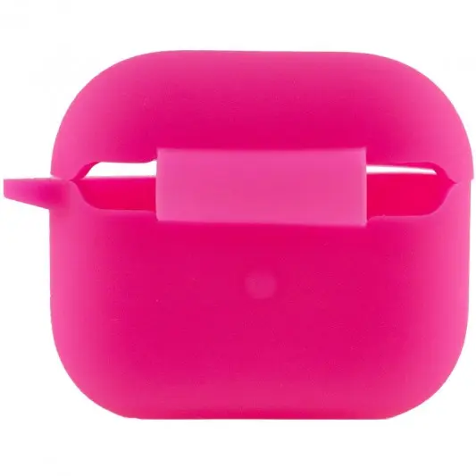 Силиконовый футляр для наушников AirPods 3, Розовый / Shiny pink - изображение 2