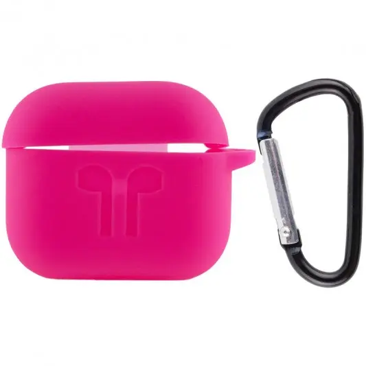 Силиконовый футляр для наушников AirPods 3, Розовый / Shiny pink