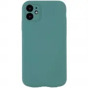 Чехол Silicone Case Full Camera Protective (AA) NO LOGO для Apple iPhone 12 (6.1"), Зеленый / Pine green