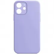 Чехол Silicone Case Full Camera Protective (AA) NO LOGO для Apple iPhone 12 (6.1"), Сиреневый / Lilac