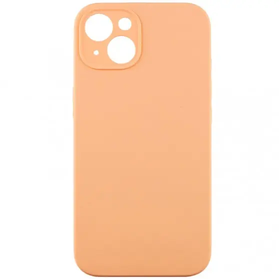 Чехол Silicone Case Full Camera Protective (AA) NO LOGO для Apple iPhone 14 (6.1"), Оранжевый / Cantaloupe