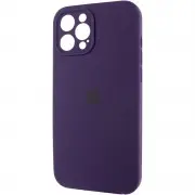 Чохол Silicone Case Full Camera Protective (AA) NO LOGO для Apple iPhone 12 Pro (6.1"), Фіолетовий / Elderberry