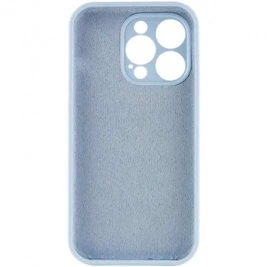 Чехол Silicone Case Full Camera Protective (AA) NO LOGO для Apple iPhone 13 Pro (6.1"), Голубой / Sweet Blue - изображение 3