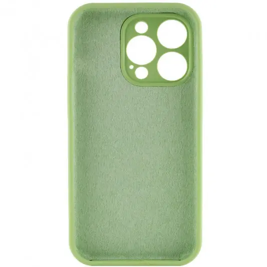 Чехол Silicone Case Full Camera Protective (AA) NO LOGO для Apple iPhone 14 Pro Max (6.7"), Мятный / Mint - изображение 3