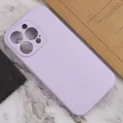 Чохол Silicone Case Full Camera Protective (AA) NO LOGO для Apple iPhone 15 Pro (6.1"), Бузковий / Lilac