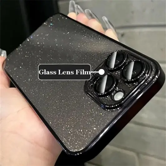 Чехол TPU+PC Glittershine для Apple iPhone 13 Pro (6.1"), Black - изображение 3