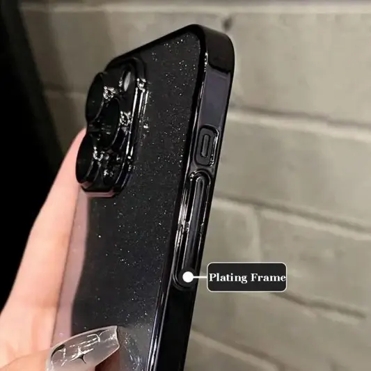 Чехол TPU+PC Glittershine для Apple iPhone 13 Pro (6.1"), Black - изображение 4