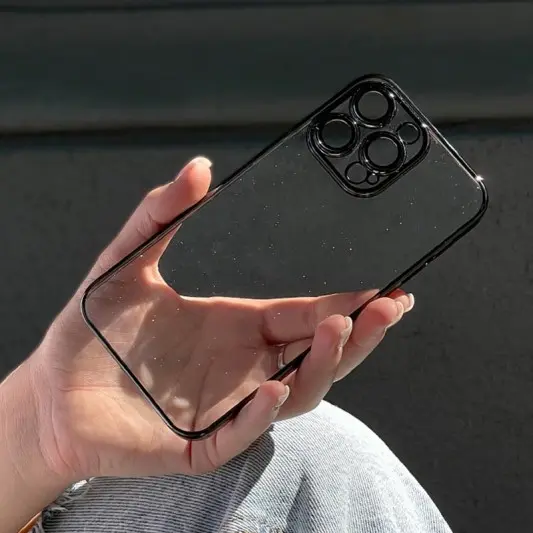 Чехол TPU+PC Glittershine для Apple iPhone 13 Pro (6.1"), Black - изображение 6