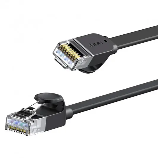 Кабель (патч-корд) Baseus High Speed Six types of RJ45 Gigabit network (2m) (WKJS000101), Чорний - зображення 2 