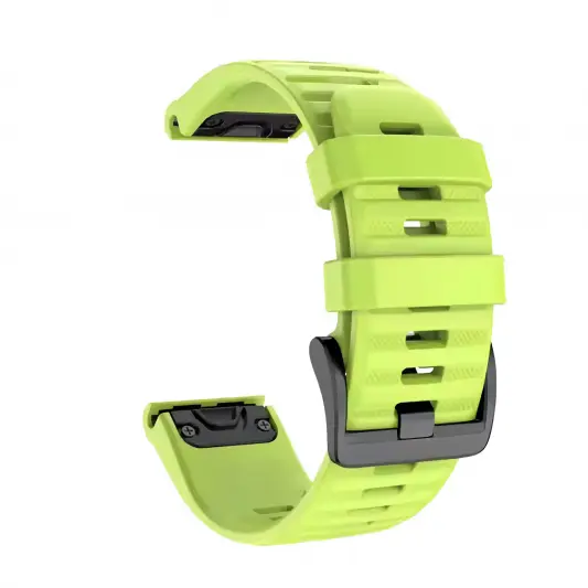 Силіконовий ремінець для годинників Garmin Fenix, Enduro, Tactix - QuickFit 26 мм, Зелений