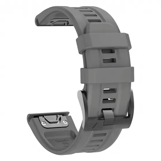 Силіконовий ремінець для годинників Garmin Fenix, forerunner, Instinct - QuickFit 22 мм, Gray