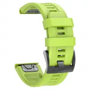 Силиконовый ремешок для часов Garmin Fenix, Forerunner, Instinct - QuickFit 22 мм, Green