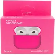 Силиконовый футляр для наушников AirPods 3, Розовый / Pink Neon