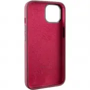Чохол Silicone Case Metal Buttons (AA) для Apple iPhone 14 (6.1"), Бордовий / Plum