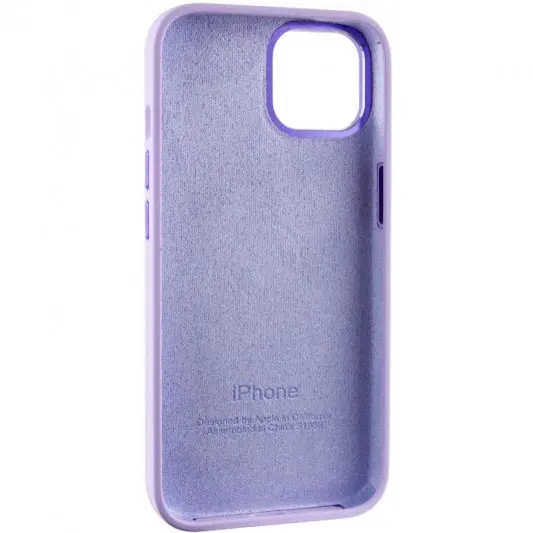 Чохол Silicone Case Metal Buttons (AA) для Apple iPhone 12 Pro / 12 (6.1"), Бузковий / Lilac - зображення 3 