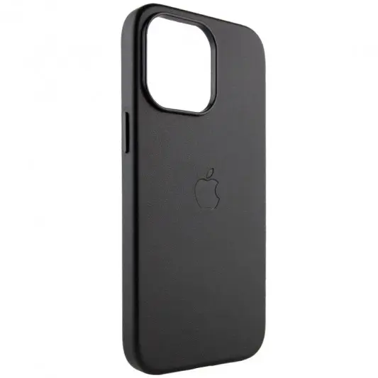 Кожаный чехол Leather Case (AAA) with MagSafe для iPhone 14 Pro, Midnight - изображение 3