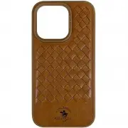 Шкіряний чохол для Apple iPhone 14 Pro (6.1"") - Polo Santa Barbara Brown