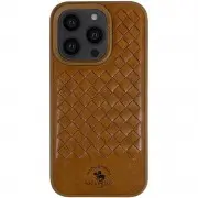 Шкіряний чохол для Apple iPhone 14 Pro (6.1"") - Polo Santa Barbara Brown