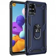 Ударостійкий чохол Serge Ring for Magnet для Samsung Galaxy M31s Темно-синій