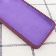 Чохол Silicone Case Square Full Camera Protective (AA) Для Apple iPhone 11 Pro (бордовий / Maroon )