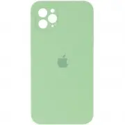 Чохол Silicone Case Square Full Camera Protective (AA) для Apple iPhone 11 Pro Max (6.5") М'ятний / Mint