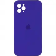 Чехол Silicone Case Square Full Camera Protective (AA) для Apple iPhone 11 Pro Max (6.5") Фиолетовый / Ultra Violet