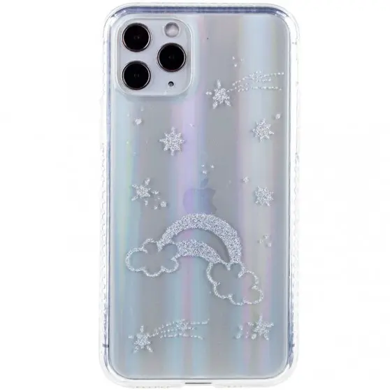 TPU+Glass чехол Aurora Space для Apple iPhone 11 Pro (5.8") Радуга