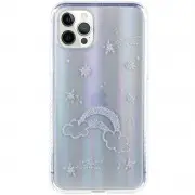 TPU+Glass чохол Aurora Space для Apple iPhone 12 Pro / 12 (6.1") Райдуга