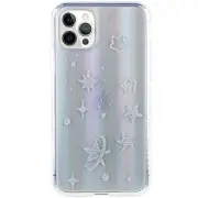 TPU + Glass чохол Aurora Space для Apple iPhone 12 Pro Max (6.7"") (зірки)