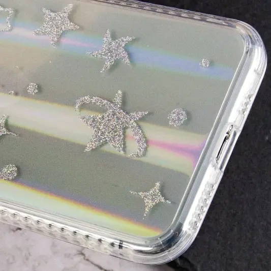 TPU+Glass чохол Aurora Space для Apple iPhone 12 Pro Max (6.7") Зірки - зображення 1 