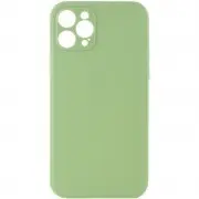 Силиконовый чехол Candy Full Camera для Apple iPhone 12 Pro (6.1") Фисташковый