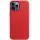 Шкіряний чохол Leather Case (AAA) with MagSafe and Animation для Apple iPhone 12 Pro / 12 (6.1") Red
