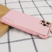 Кожаный чехол Xshield для Apple iPhone 12 Pro (6.1"") (Розовый / Pink)