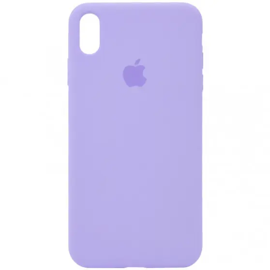 Чехол Silicone Case Full Protective (AA) для Apple iPhone XS Max (6.5") Сиреневый / Dasheen