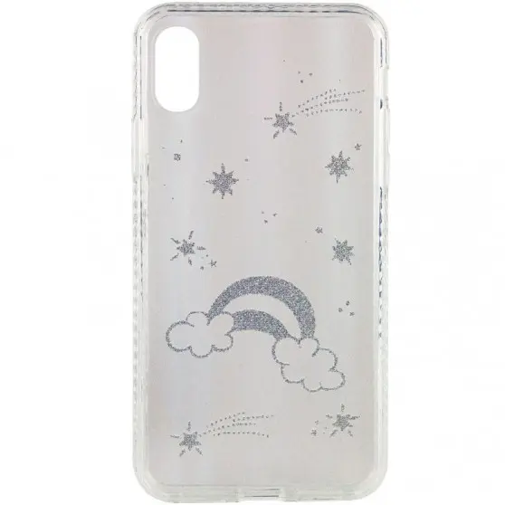 TPU+Glass чехол Aurora Space для Apple iPhone XS Max (6.5") Радуга