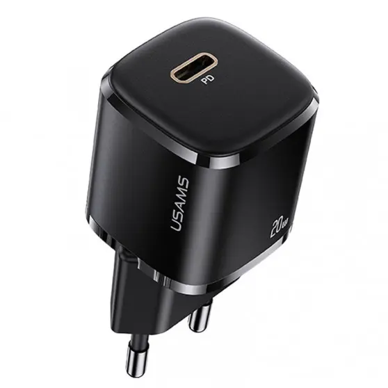 СЗУ Usams US-CC124 T36 20W Super Si (1USB-C) Черный