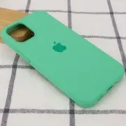 Чохол для Apple iPhone 13 Silicone Case Full Protective (AA) (Зелений / Spearmint)