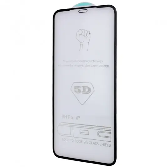 Защитное стекло 5D Hard (full glue) (тех.пак) для Apple iPhone 13 Pro Max / 14 Plus (6.7") Черный