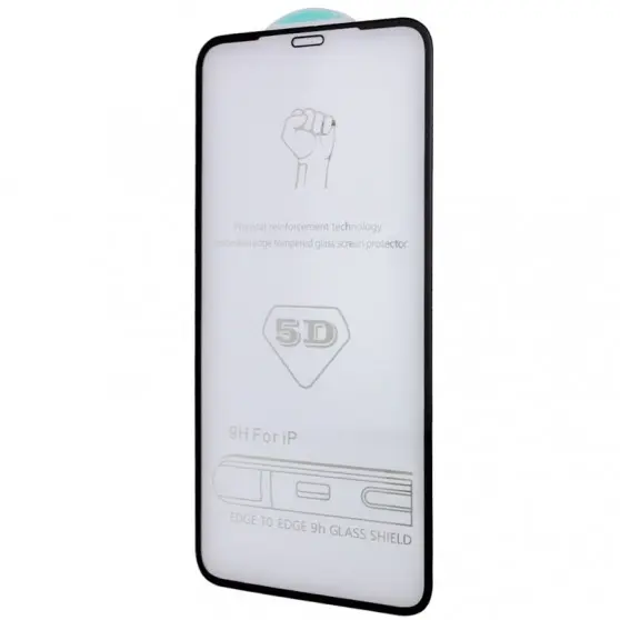 Захисне скло 5D Hard (full glue) (тех.пак) для Apple iPhone 13 Pro Max / 14 Plus (6.7") Чорний